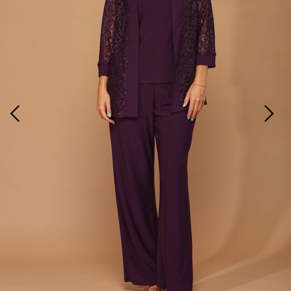 4XL Formal Pantsuit NWT in Plum - Picture 2 of 6